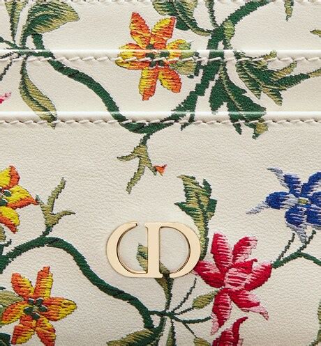 dior caro pouch white|Dior caro card holder.